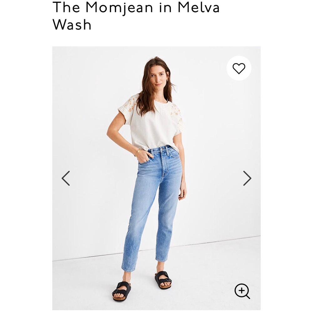 Madewell mom jean